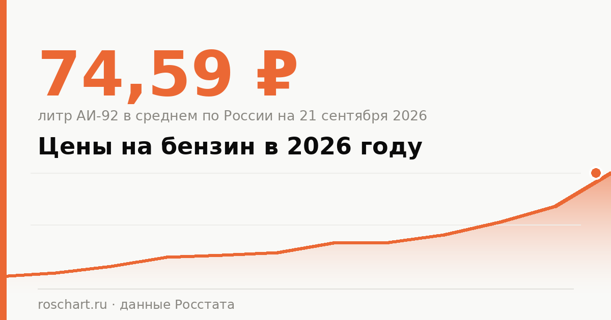 Цены на бензин в 2026 году: сколько стоит литр АИ-92, АИ-95 и дизеля