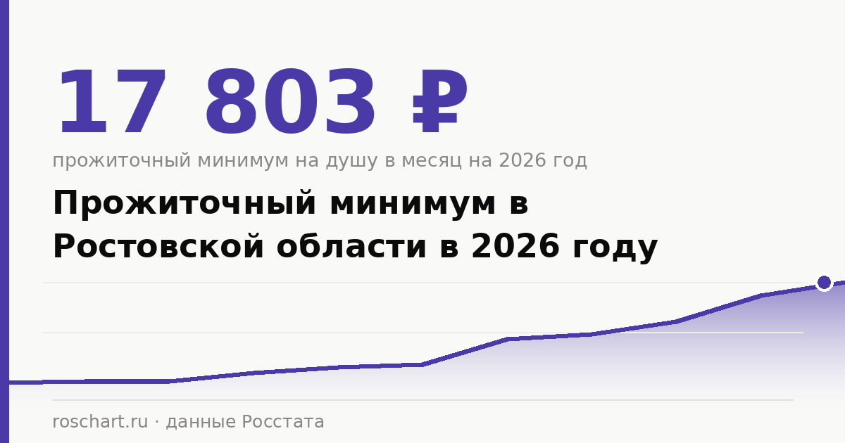 Прожиточный минимум в Ростовской области в 2026 году: на человека, ребёнка и пенсионера